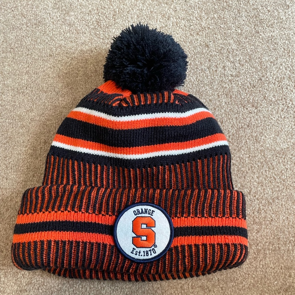 Syracuse orange adult ncaa New Era Cold weather Sport Knit beanie w. Pom